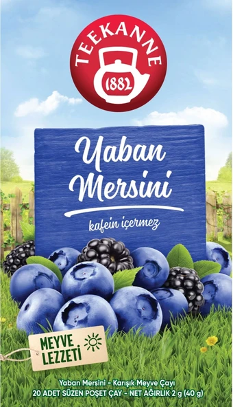 TEEKANNE BİTKİ ÇAYI YABAN MERSİNİ KAFEİN İÇERMEZ 20Lİ 2GX20:40GR ürün görseli 1