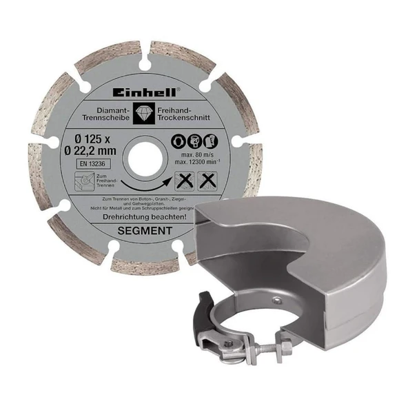 Einhell TE-AG 125/750 Kit Avuç Taşlama (Elmas Kesme Diski Dahil) 4430885 - Resim 3