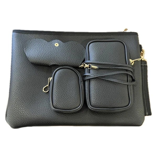 BİDERİ ECO LAPTOP ÇANTA SETİ SİYAH ürün görseli 1