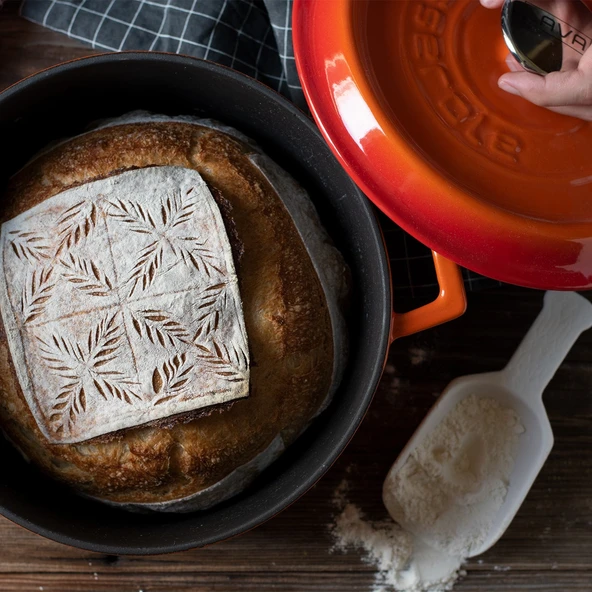 Lava Trendy Yuvarlak Yeşil 24 cm Derin Döküm Tencere - Resim 5