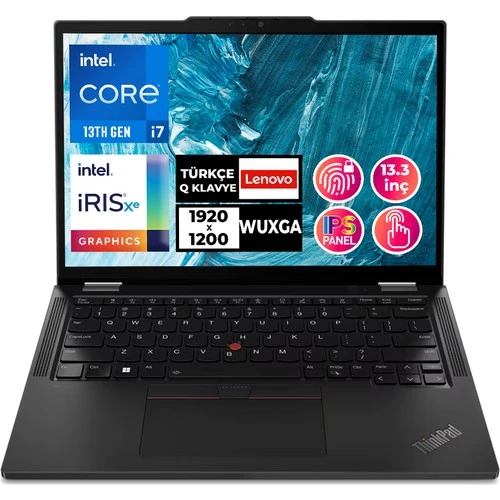 Lenovo Thinkpad X13 Yoga G4 i7-1355U 16GB 512GB SSD 13.3" W11P Dokunmatik 2 IN 1 PC 21F3S2GKTX 009 ürün görseli 1