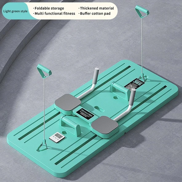 Pilates Tahtası Seti Reformer Etkili Çok Amaçlı Direnç Lastikli Diz Minderli Ev Tipi Pilates Aleti - Resim 9