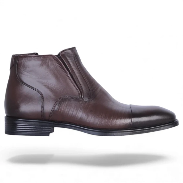 Censay 137 Kahve Antik Erkek %100 Deri Kürklü Bot - Resim 2