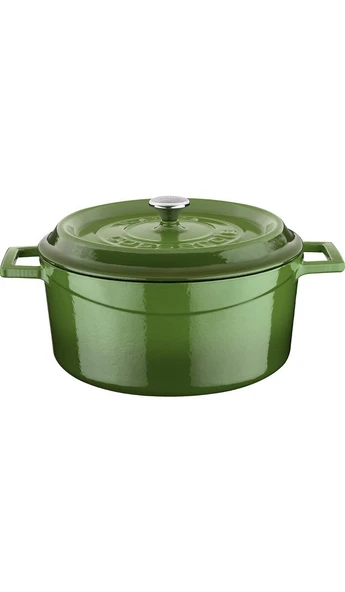 Lava Trendy Yuvarlak Yeşil 24 cm Derin Döküm Tencere ürün görseli 1