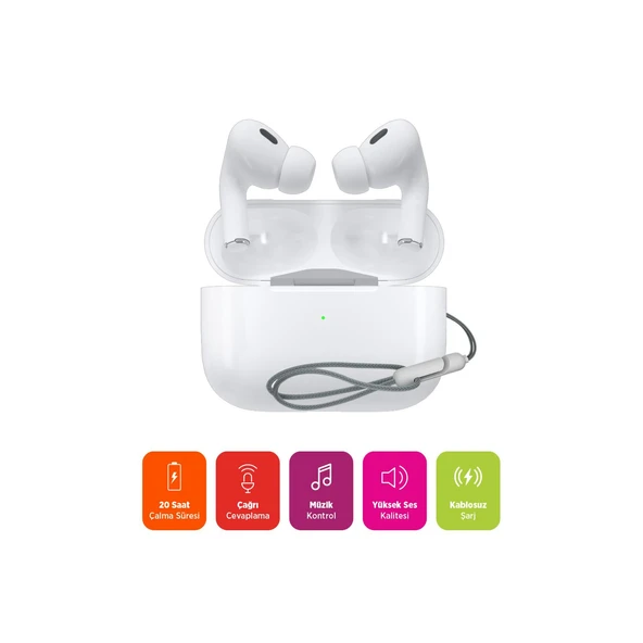 Polosmart PBS230 Bluetooth 5.3 TWS Kulaklık Wireless Şarj Dokunmatik Kontrol IOS Android Uyumlu - Resim 5