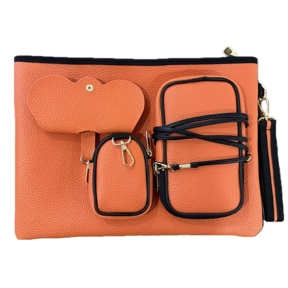 BİDERİ ECO LAPTOP ÇANTA SETİ TURUNCU ürün görseli 1