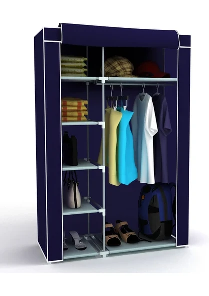 Tek Yandan Raflı Plastik Bez Dolap - İstanbul ürün görseli