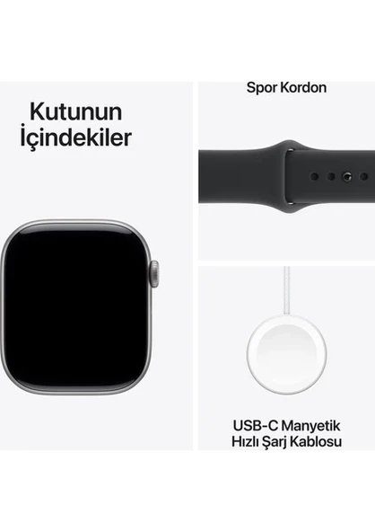 Apple Watch Series 11 42mm Space Gray Al Black SB S/M GPS Spor Akıllı Saat (Apple Türkiye Garantili) - 3