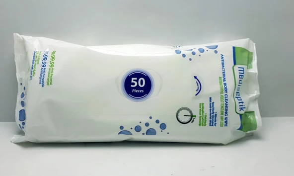 Mediseptik Vücut Temizleme Havlusu 50'li - Resim 2