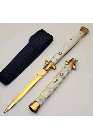 Orjinal Italyan Stiletto Çakı Dev Boy 33cm Gold ürün görseli