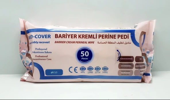 BARİYER KREMLİ PERİNE TEMİZLEME PEDİ 50'li - Resim 2