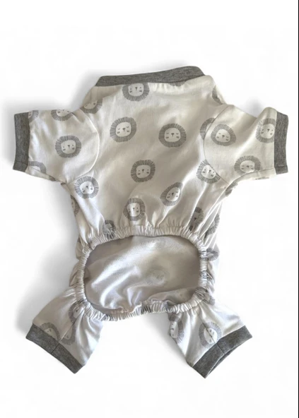 Soft Lion Köpek Tulumu | Pamuklu Penye Köpek Pijaması | Küçük Irklar İçin | Tüy Dökülmesini Azaltır - Resim 5