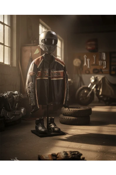 Hitit Dekorasyon Biker Butler Kask Askılı Metal Dilsiz Uşak | Motosiklet Tutkunlarına Özel ürün görseli