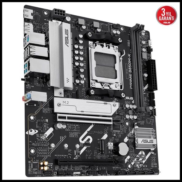 Asus Prıme B850m-k, 2xddr5, 2x M.2, Dp, Hdmı, Am5 Soket Anakart - 3