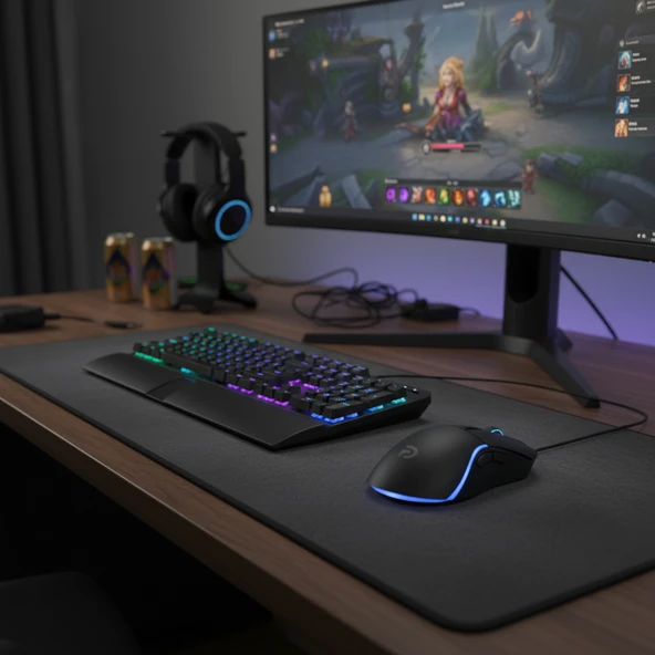 Trio - G902 Siyah RGB Gaming Mouse | Kablolu Oyuncu Faresi - Resim 2