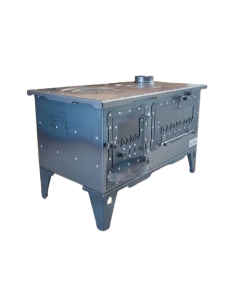 Altaş Geniş Camlı Fırınlı Karadeniz Kuzinesi Soba Şömine - Resim 3