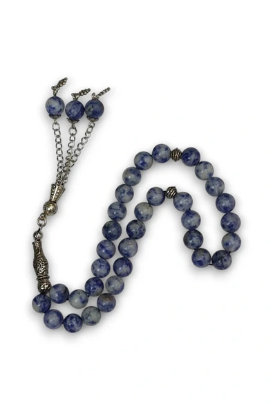 Doğal Taş Mavi Kuvars Tesbih 8mm Küre Kesim 221-3 ürün görseli 1