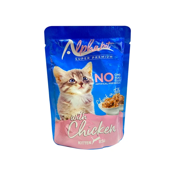 Alphapet Tavuk Etli Pounch Yavru Yaş Kedi Maması 85 g ürün görseli