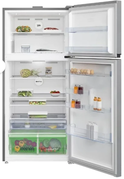 Beko 983628 EI Çift Kapılı No Frost 630lt Inox Dijital Gösterge Üstten Donduruculu Buzdolabı - Resim 2