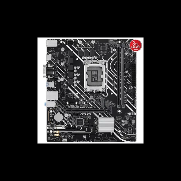 Asus Prıme H610m-d, 2xddr5, M.2, D-sub, Hdmı, Rs232 Port, 12-13.14.nesil, Lga1700 Soket, Anakart - 2
