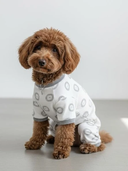 Soft Lion Köpek Tulumu | Pamuklu Penye Köpek Pijaması | Küçük Irklar İçin | Tüy Dökülmesini Azaltır - Resim 6