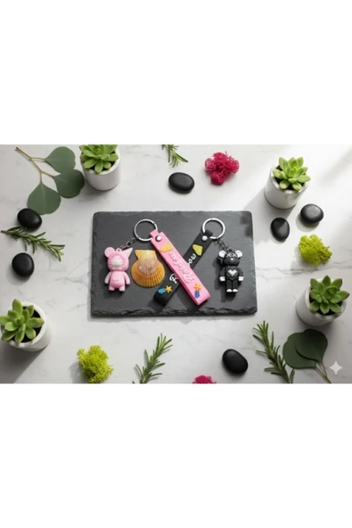 BUTİK-GAMZE12 FİGÜRLÜ SİLİKON ANAHTARLIK - Resim 3