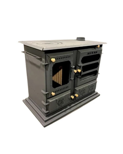 Altaş Baybars Lüx Üç Kat Fırınlı Kuzine Soba Şömine - Resim 3