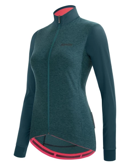 Santini Colore Puro Kışlık Termal Kadın Bisiklet Forması 2W216175RCOLORPUR0 - Resim 10