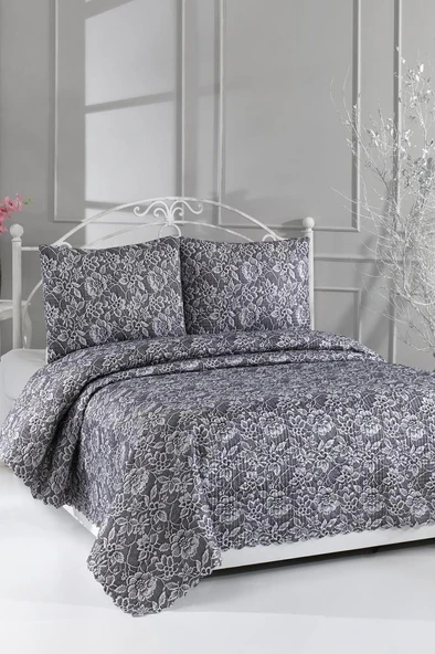 Lacella Ultrasonik Kapitoneli 5D Baskılı Çift Kişilik Pike Takımı ürün görseli