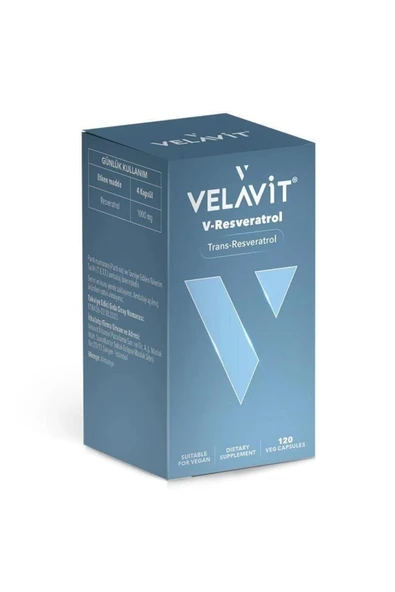 Velavit V-Resveratrol 120 Kapsül ürün görseli 1