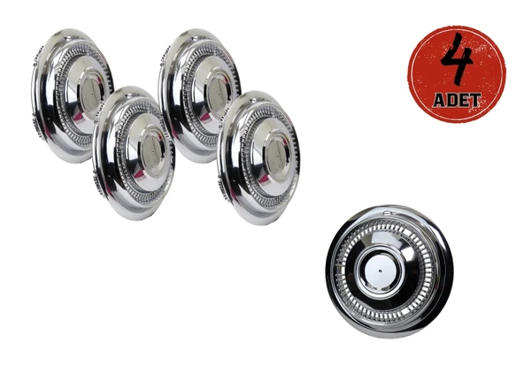 Jant Kapağı Kırılmaz Gölge Model 16" ABS Krom Paslanmaz 4'lü (TAKIM OLARAK) ürün görseli
