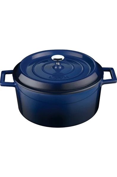 Lava Trendy Yuvarlak Mavi 24 cm Derin Döküm Tencere ürün görseli