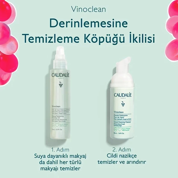 Caudalie Vinoclean Derinlemesine Temizleme Köpüğü İkilisi - 2