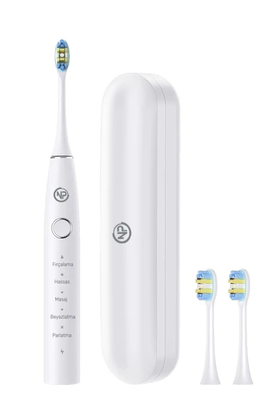 NPO Nicefeel X610-Z Dakikada 40000 Titreşim, Şarjlı Sonic Profesyonel Diş Fırçası-Beyaz ürün görseli