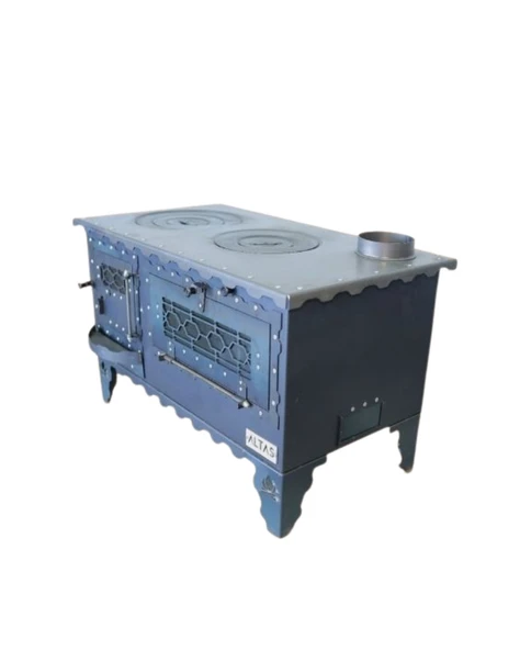 Altaş Camlı Fırınlı Karadeniz Kuzinesi Soba Şömine - Resim 5