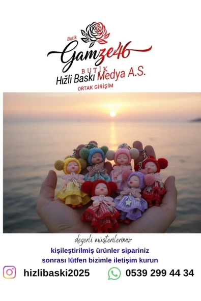 BUTİK-GAMZE12 BEBEK FÜGÜRLİ ANAHTARLIK ürün görseli 1