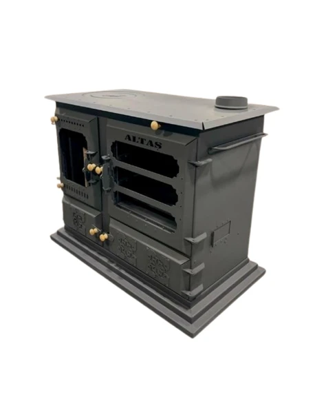 Altaş Baybars Lüx Üç Kat Fırınlı Kuzine Soba Şömine - Resim 4