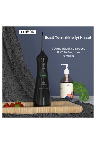 NPO Komple Ağız Temizliği Nicefeel Fc1596 Taşınabilir,şarjlı,masajlı,diş Teli/protez Bakım Profesyonel - Resim 6