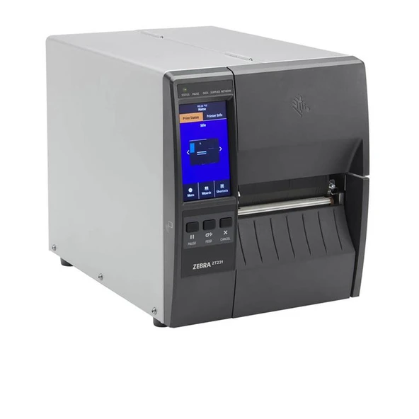 ZEBRA ZT231 (ZT23142-T0E000FZ) 203DPI TERMAL TRANSFER USB+SERİ+ETHERNET METAL KASA END. BARKOD YAZICI (RİBONLU KULLANIM) ürün görseli