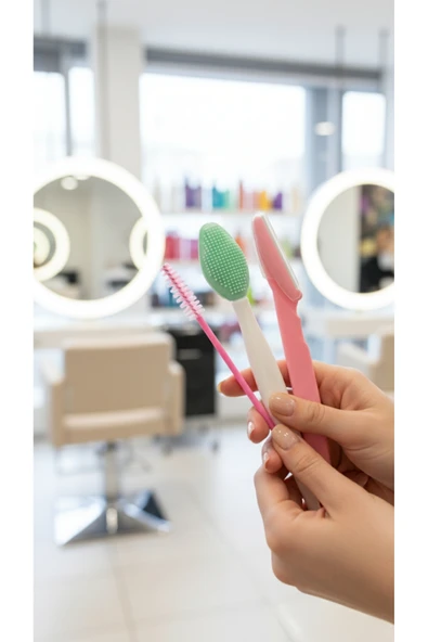 BUTİK-GAMZE12 beauty ustara peeling-fırça 3 set ürün görseli 1