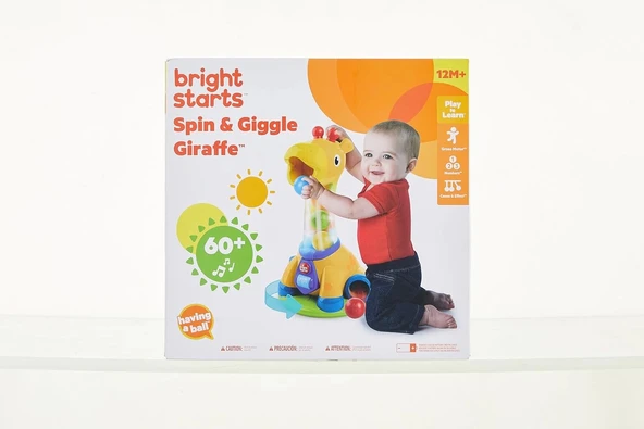 Bright Starts Döndür & Fırlat - Oyun Arkadaşım Sevimli Zürafa - Resim 5