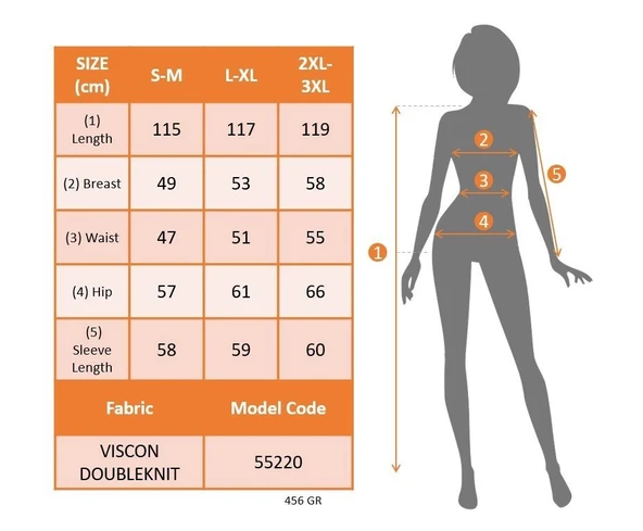 MDB Kadın Uzun Kollu önden Fermuarlı Maxi Viskon Iki Iplik Elbise - Resim 4