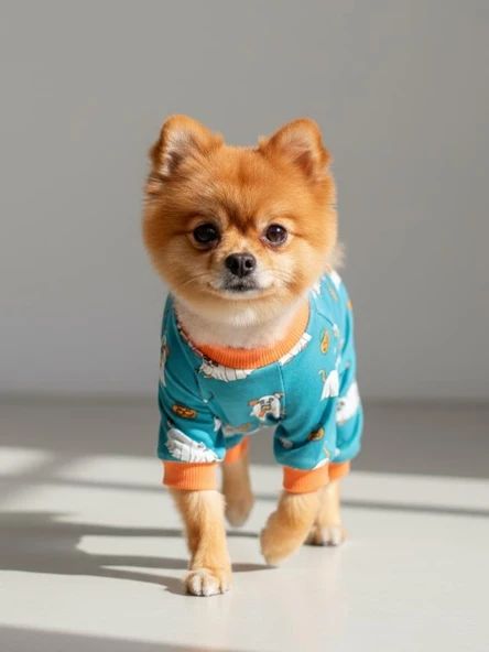 Puggy Pie Köpek Pijama Tulum | Küçük Irk Pamuklu Köpek Tulumu | Tüy Dökülmesini Azaltır | Penye Dog Pajamas - Resim 8