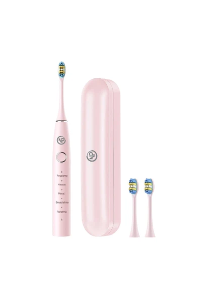 NPO Nicefeel X610-Z Dakikada 40000 Titreşim, Şarjlı Sonic Profesyonel Diş Fırçası-Pembe ürün görseli
