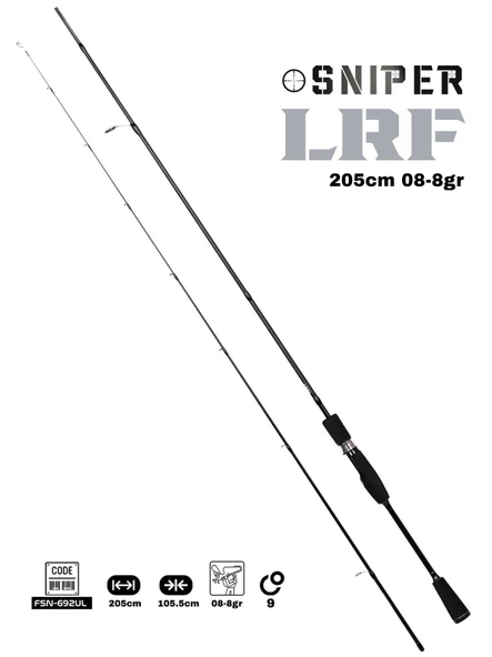 Fujin Sniper 205Cm 08-8 Gr Ajime 1500 Lrf Olta Takımı Seti (Kovea Termos Hediyeli) - Resim 3