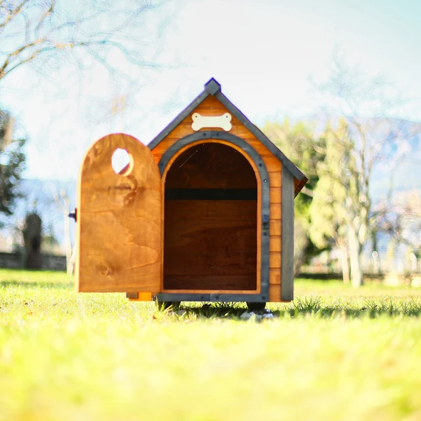 MANDU Ahşap Köpek Kulübesi - Resim 4