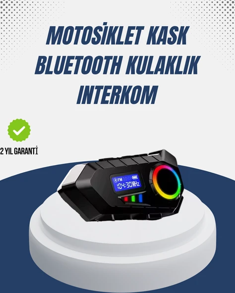 Kablosuz Bluetooth İnterkom IP65 Suya Dayanıklı 40mm HD Ses ve 40 Saat Pil ürün görseli