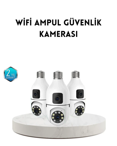 Ampul Tipi WiFi Kamera 2MP Lensli Full HD Görüntü ve Akıllı Hareket Algılama ürün görseli