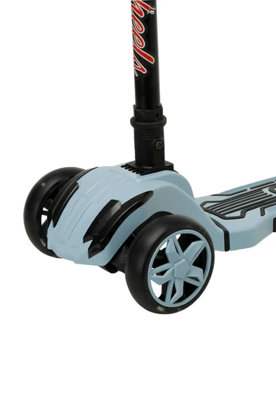 Unisex Luna Elite 3 Tekerlekli Katlanabilir Led Işıklı Scooter - Resim 5