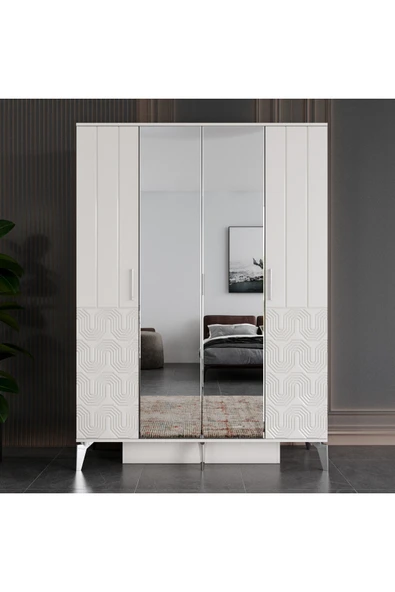 VNSMODULER Aytaşı 4 Kapılı Dolap ürün görseli 1